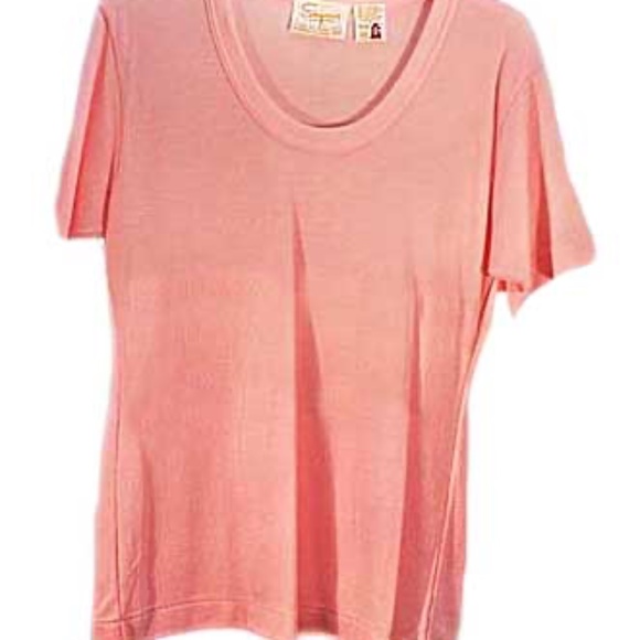 T-SHIRT, PINK, MISSES SMALL, 1966, SIMPSONS CANADA, MADE IN CANADA, SHORT SLEEVE - Picture 1 of 3